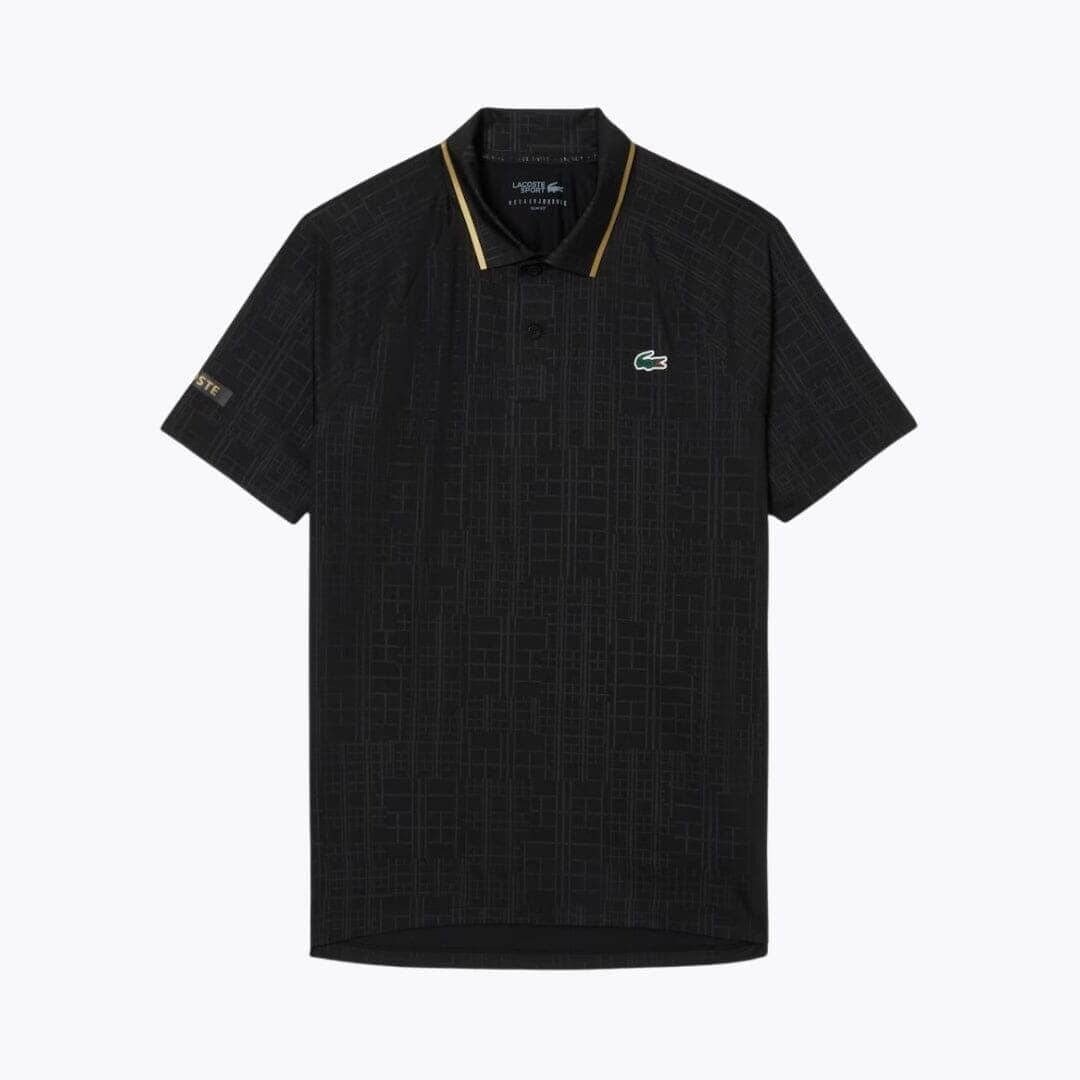 LC Tennis On Court Polo Shirt Lacoste Luxvian Black S