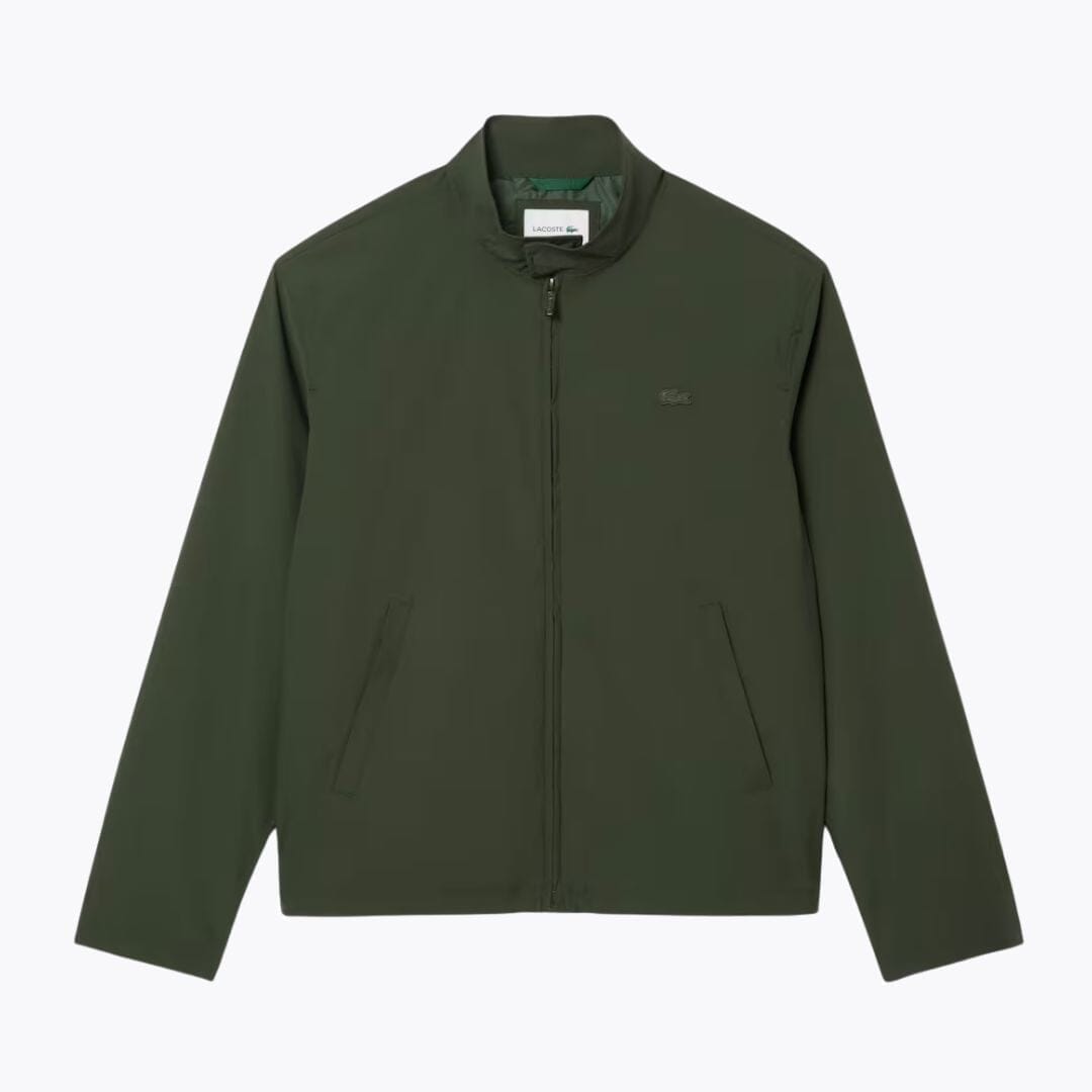 LC Water-Repellent Harrington Windbreaker Jacket Lacoste Luxvian Bottle green S