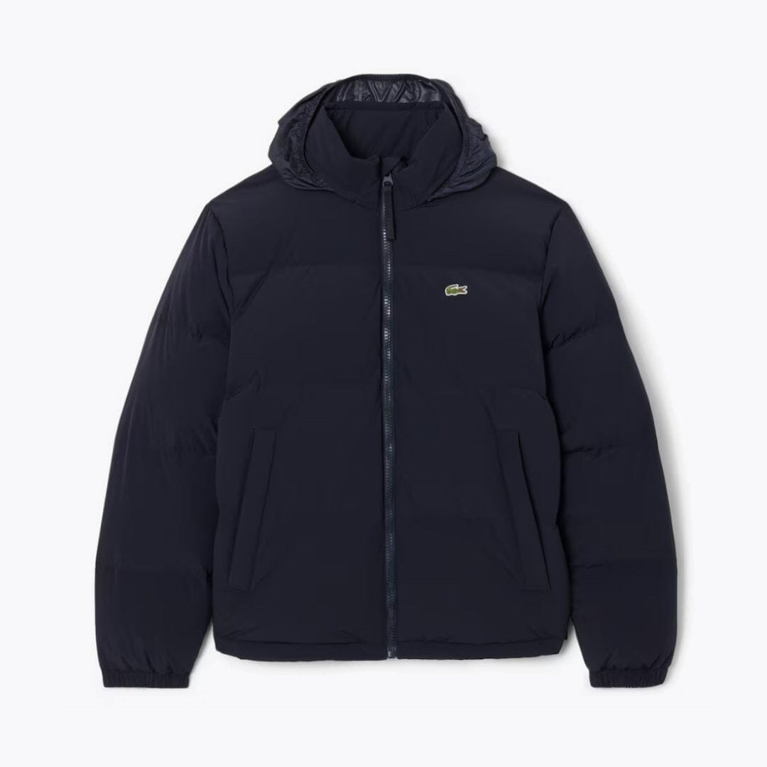 LC Water-Repellent Hooded Down Jacket Lacoste Luxvian Blue S