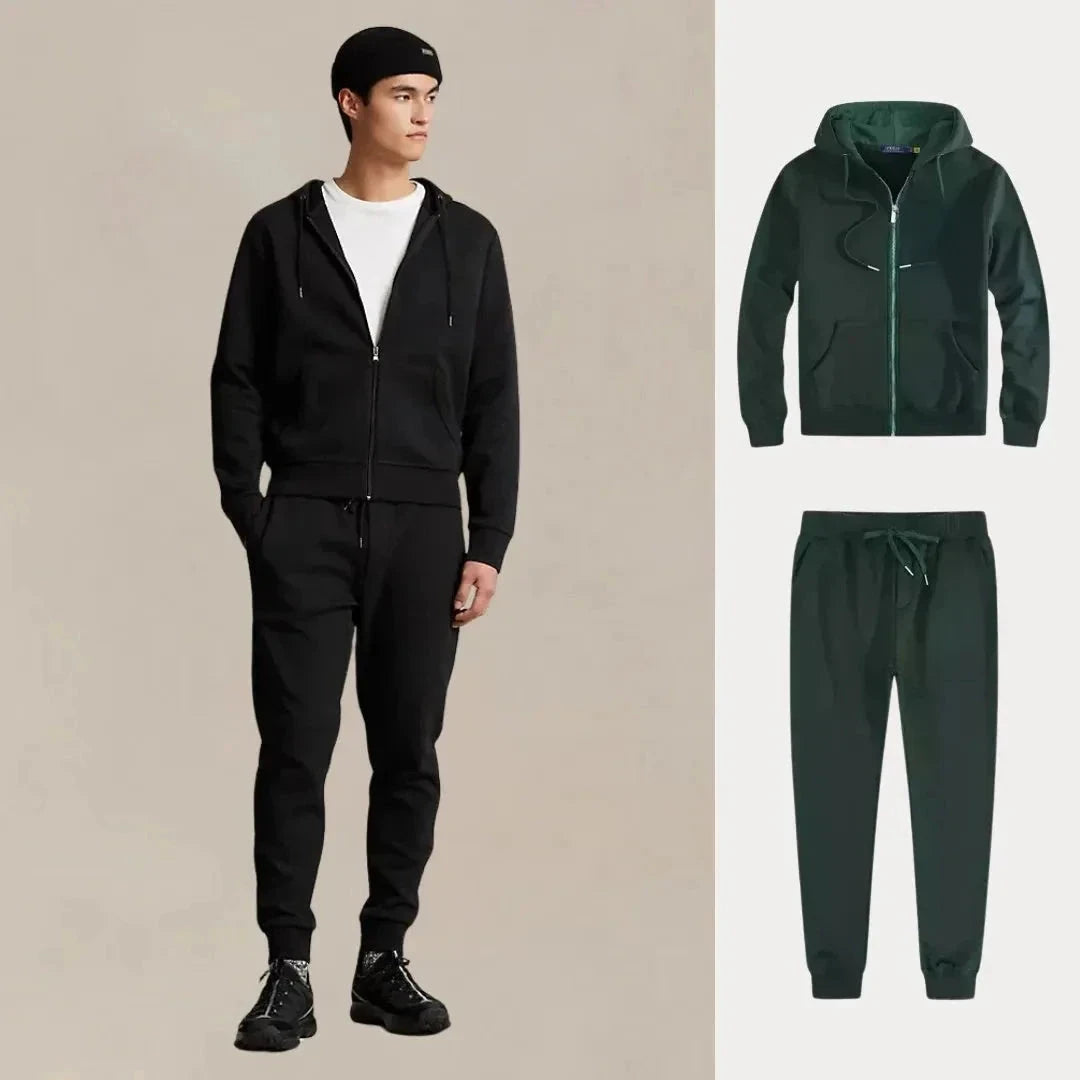 1 KAUFEN, 2 ERHALTEN – PREMIUM-FLEECE-SET URBAN COMFORT Luxvian SCHWARZ S 