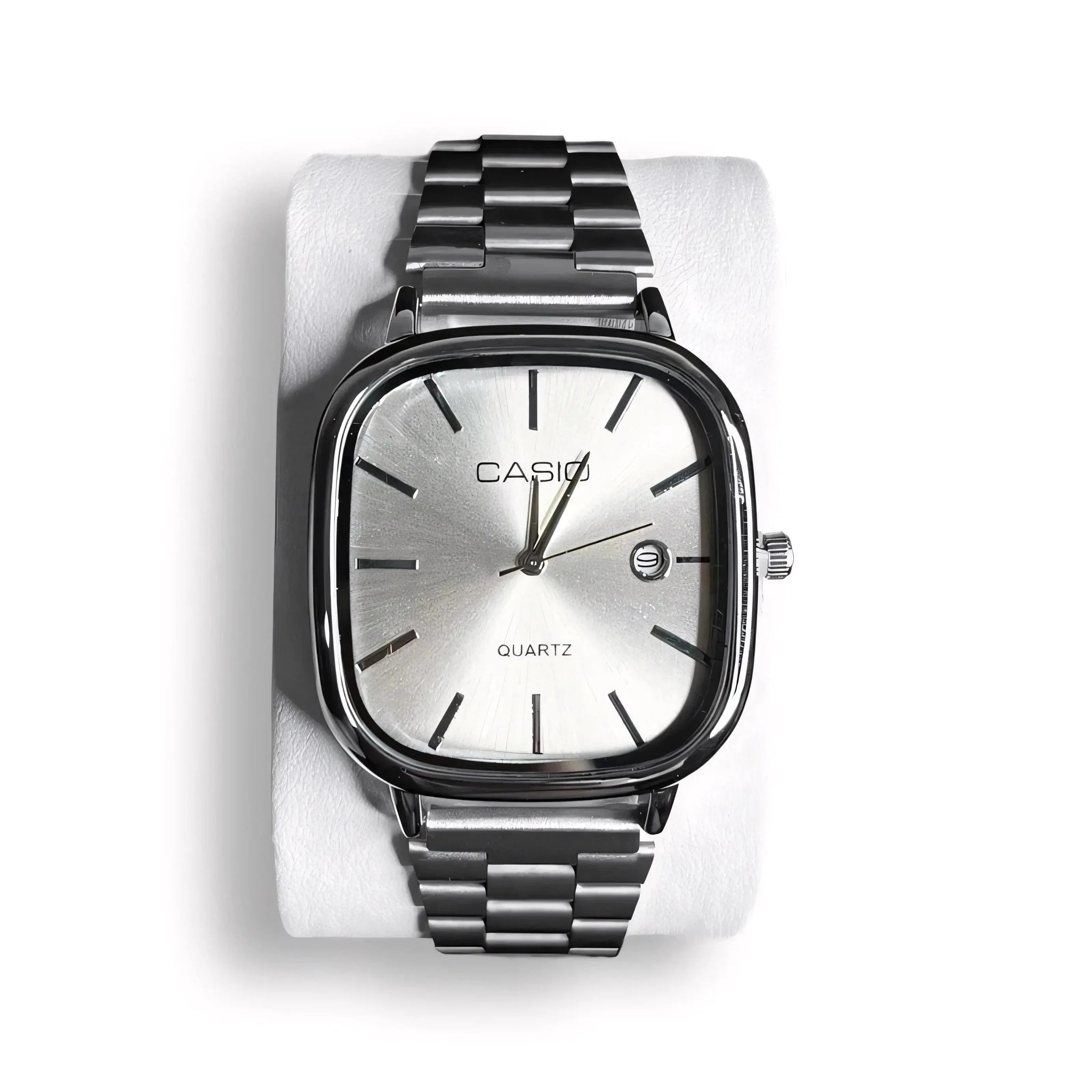 C A S I O Luxurious 36mm Watch - Water Resistant | Transferred steel Relógio CASIO Luxurious 36mm - Unissex Resistente à água | Aço Inoxidável Luxvian Silver 