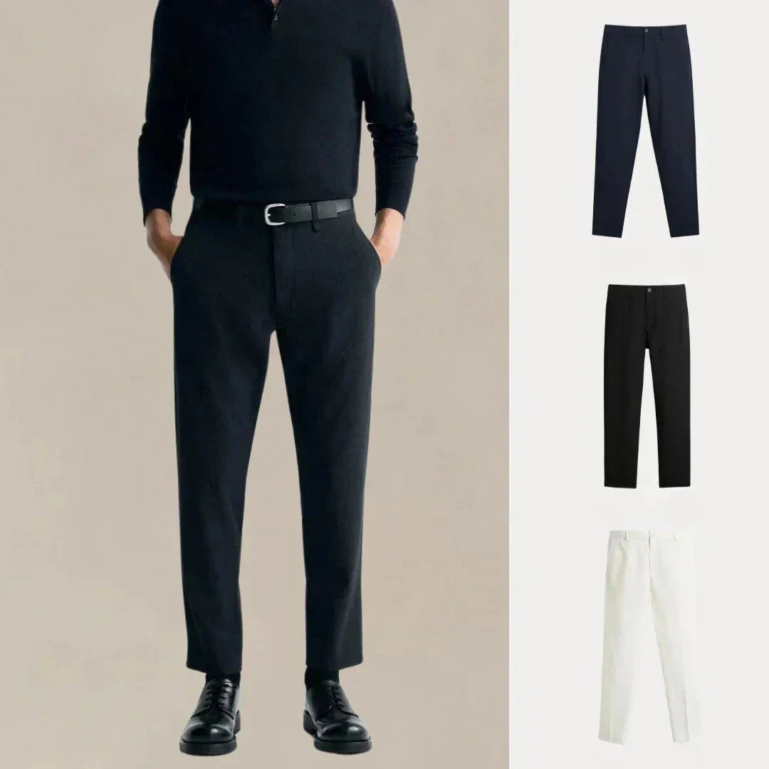 Kaufen Sie 1, erhalten Sie 3 – Chino-Set mit täglichem Rotationsschnitt Luxvian MARINEBLAU • SCHWARZ • WEISS S 