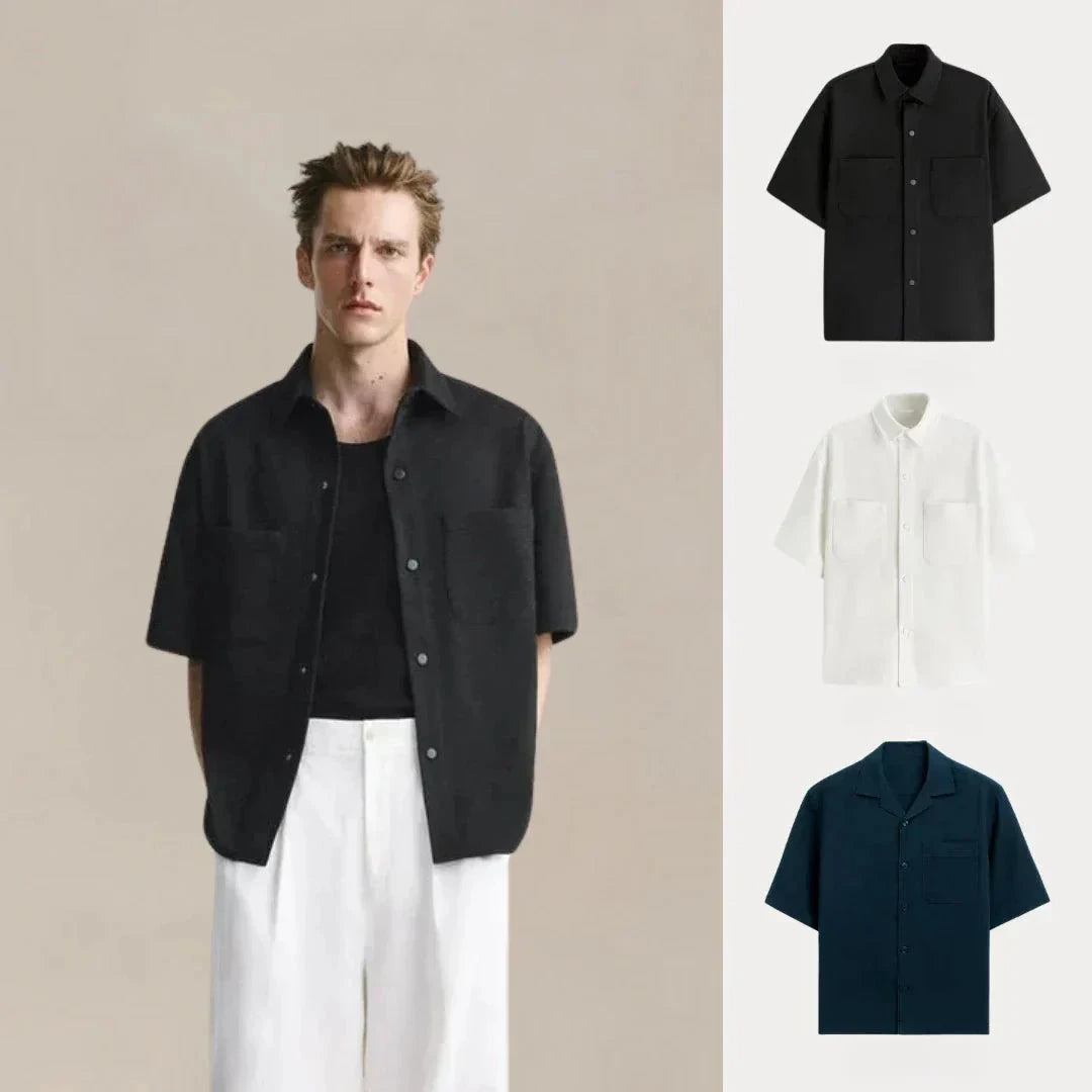 Kaufen Sie 1, erhalten Sie 3 – Core Comfort Unisex-T-Shirt-Set Luxvian SCHWARZ • WEISS • MARINEBLAU S 