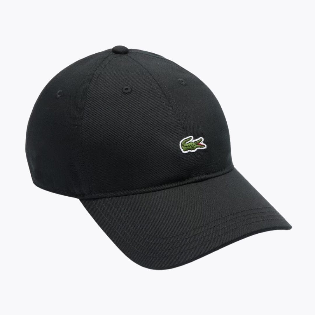 LC Cotton Twill Cap Lacoste Luxvian Black 