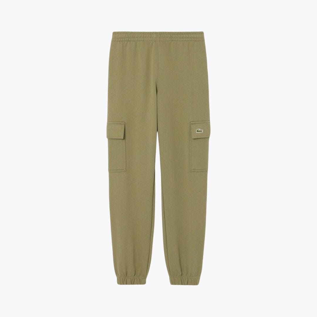 LC Fleece Cargo Sweatpants Lacoste Aurev Khaki green S 