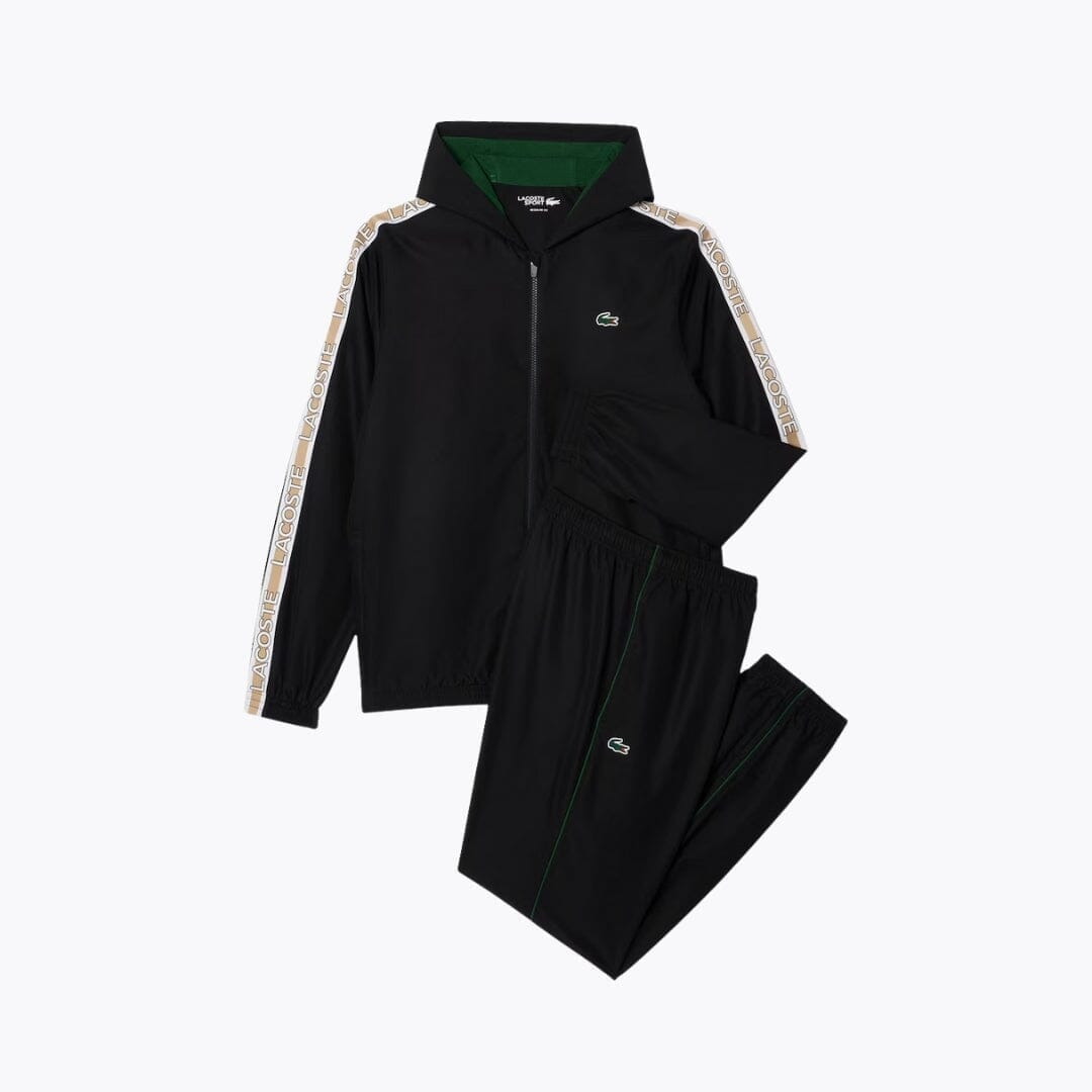 LC Logo Tennis Tracksuit Lacoste Luxvian Black S 