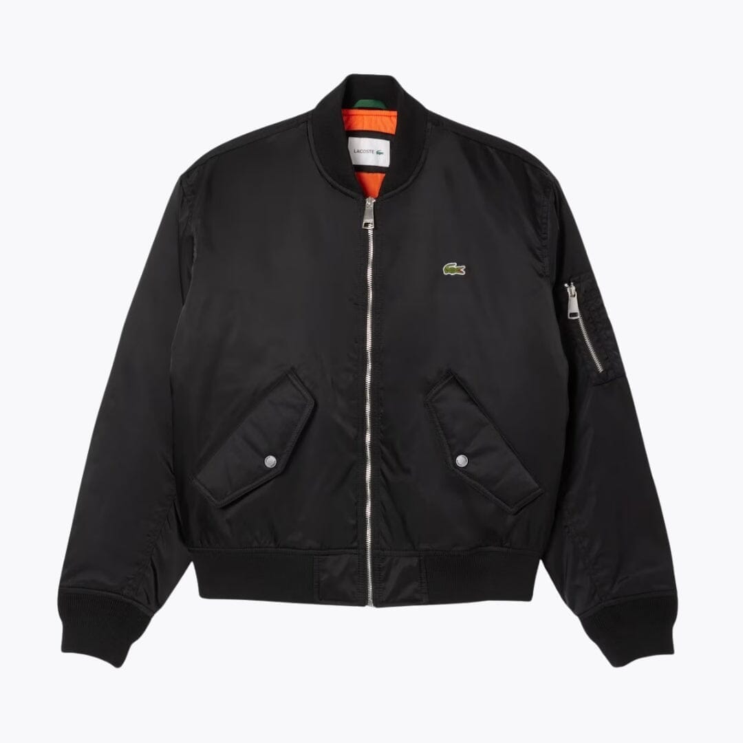 LC Water-Repellent Padded Bomber Jacket Lacoste Aurev Black S 