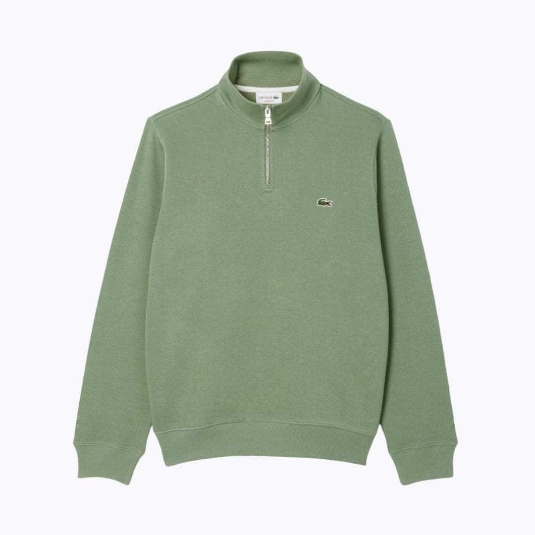 LC Zip-Up High Neck Sweatshirt Lacoste Aurev Green S 