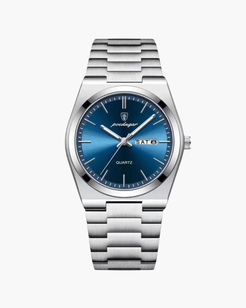 Marine Quarz Uhr Luxvian Blau 