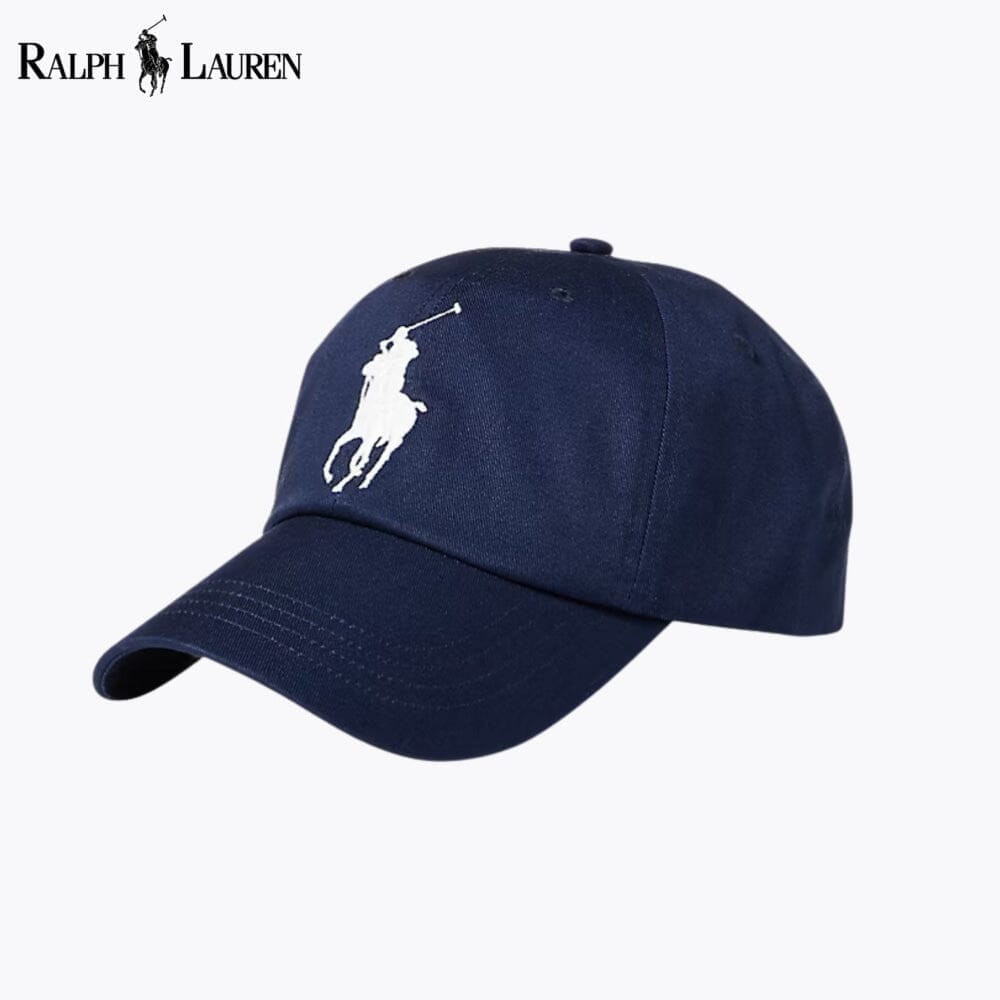 RL Big Pony Chino Ball Cap Ralph Lauren Luxvian Newport Navy 