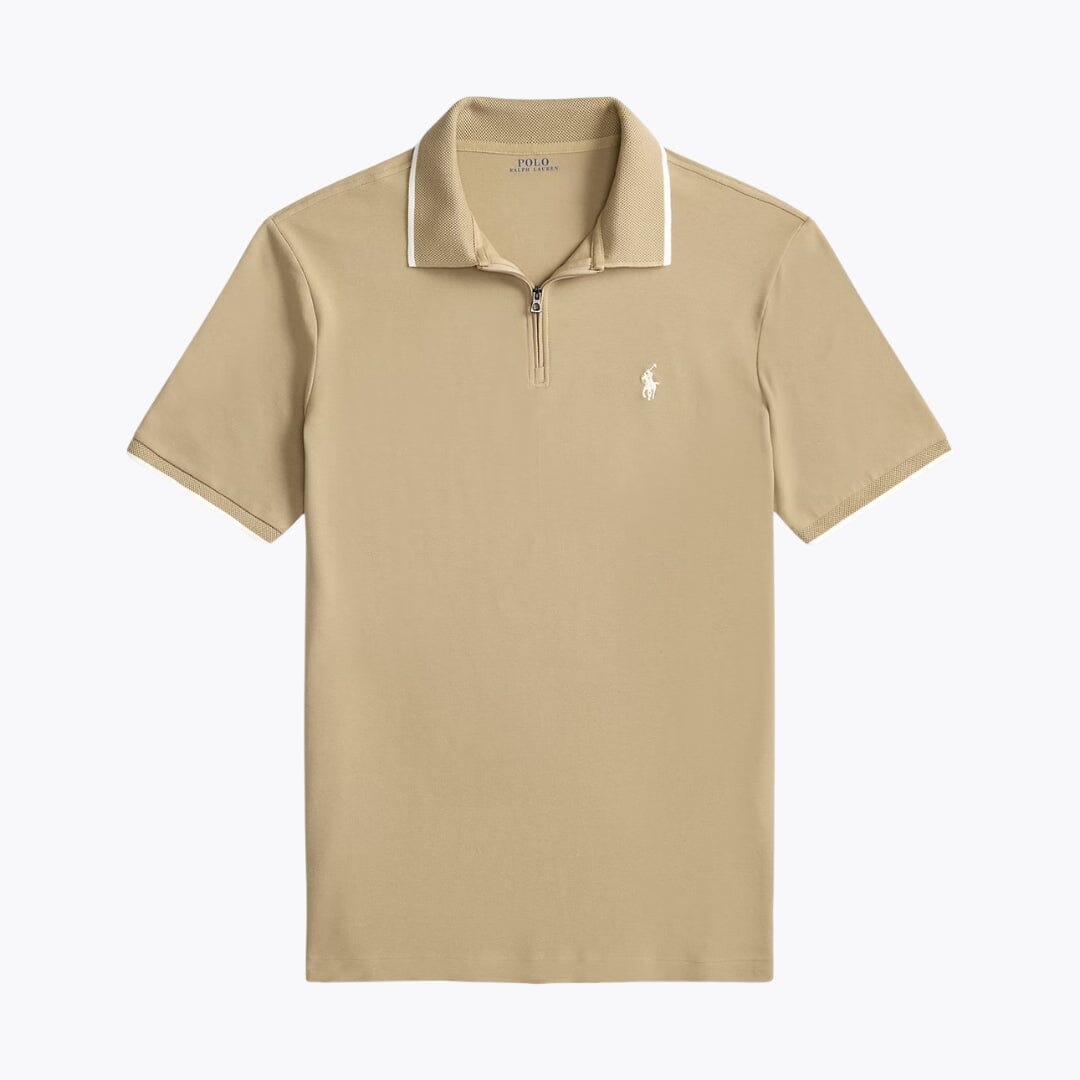 RL Classic Fit Stretch Mesh Polo Shirt Ralph Lauren Luxvian Classic Khaki S 