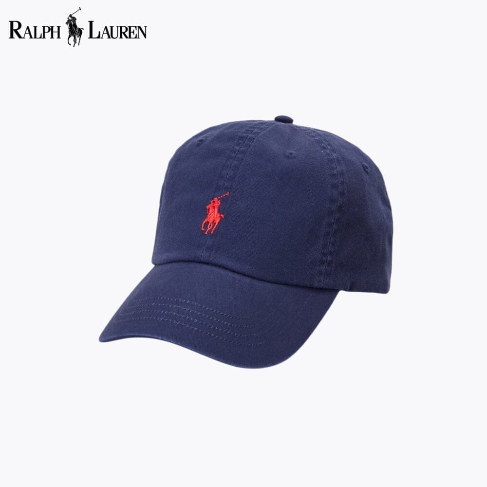 RL Cotton Chino Baseball Cap Ralph Lauren Aurev Navy 