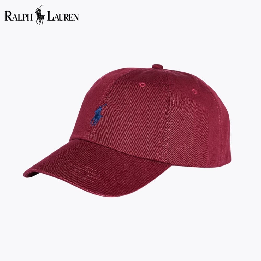 RL Cotton Chino Baseball Cap Ralph Lauren Luxvian Wine 