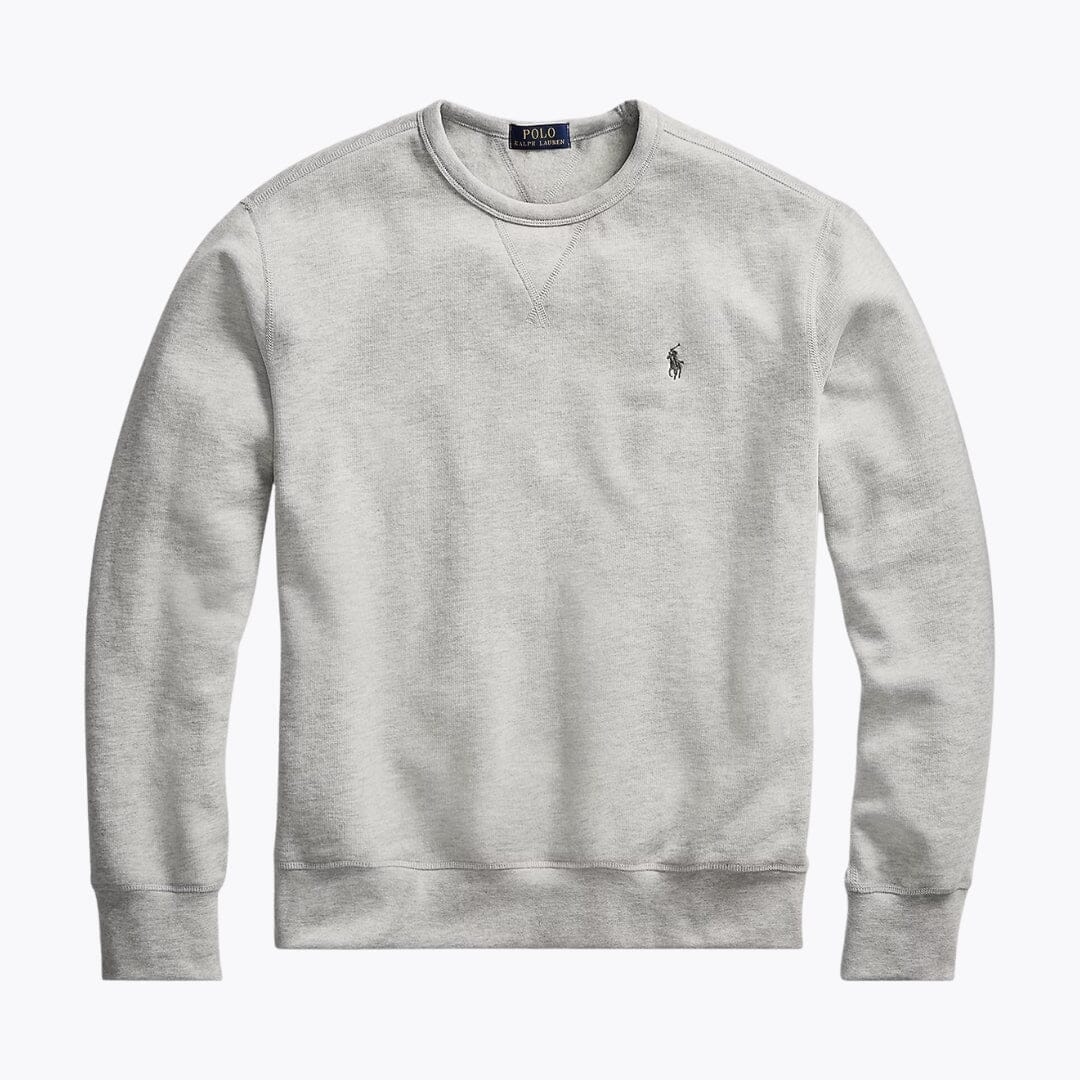 RL Fleece Sweatshirt Ralph Lauren Luxvian Andover Heather S 