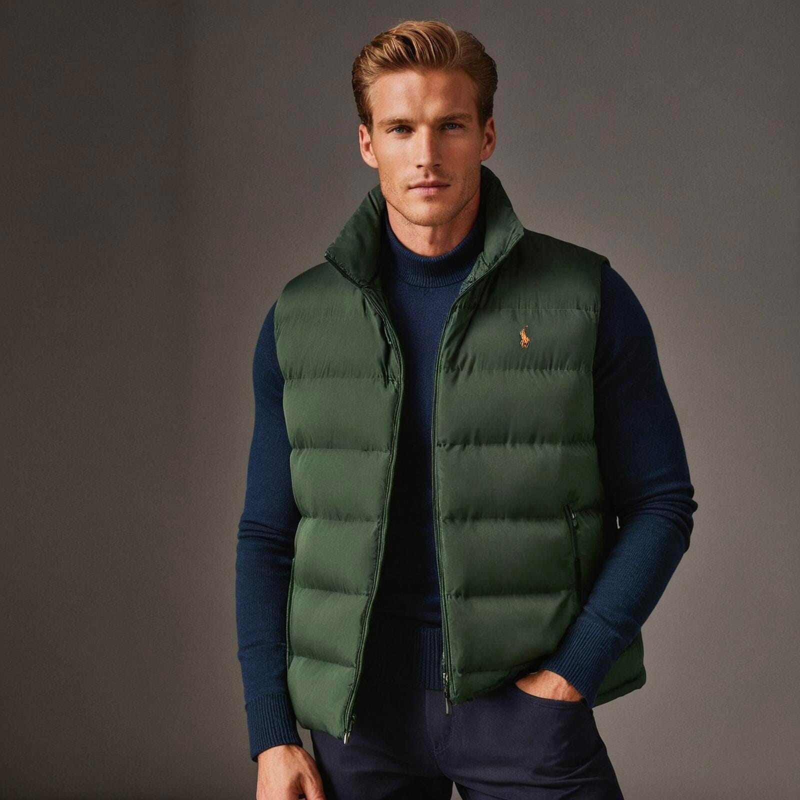 RL Men's Colden Foldable Vest (Clearance) Ralph Lauren Luxvian Green Ranger M 