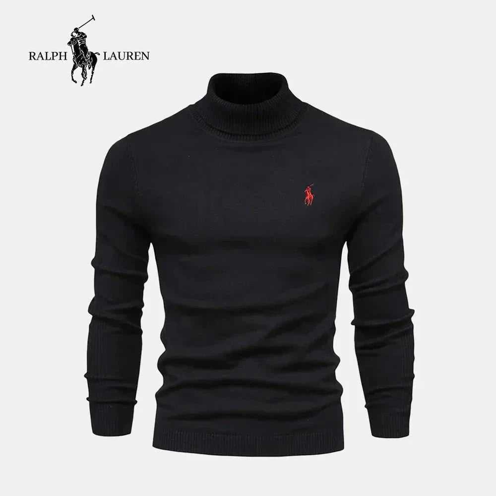 RL Men's Turtleneck Sweater (Clearance) Ralph Lauren Aurev Black S 