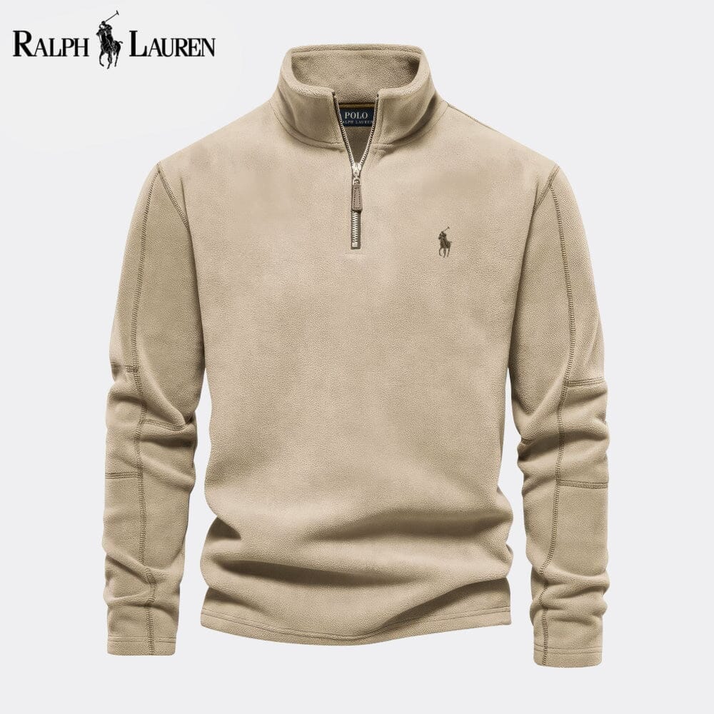 RL Prestige Cable-Knit Wool Knit Sweater Ralph Lauren Luxvian Beige S 
