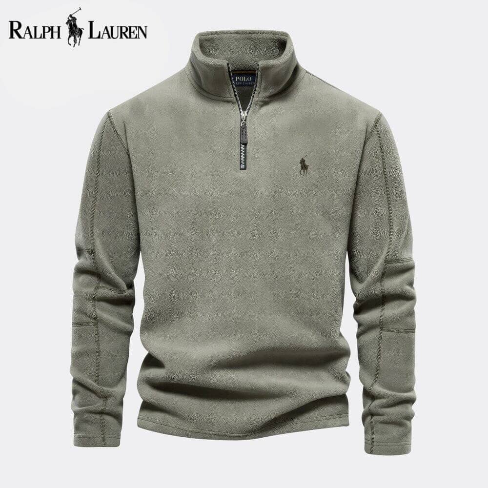 RL Prestige Cable-Knit Wool Knit Sweater Ralph Lauren Luxvian Olive Green S 