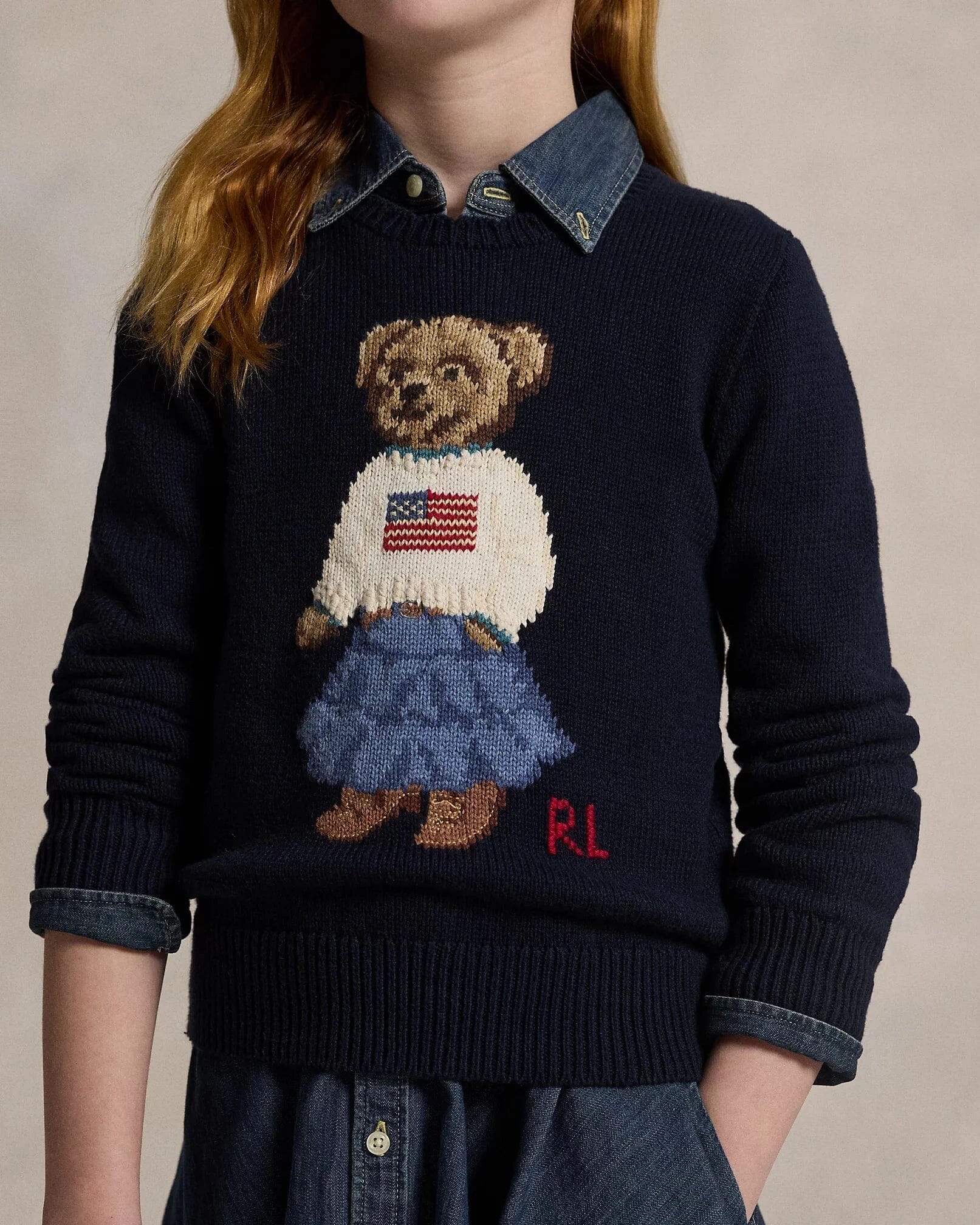 RL Sweater | Polo Bear Cotton Sweater Ralph Lauren Luxvian 
