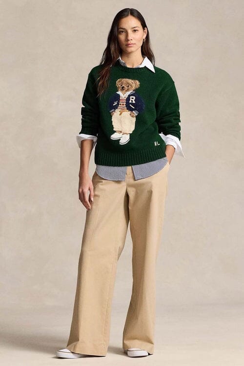 RL Sweater | Polo Bear Green Ralph Lauren Luxvian 