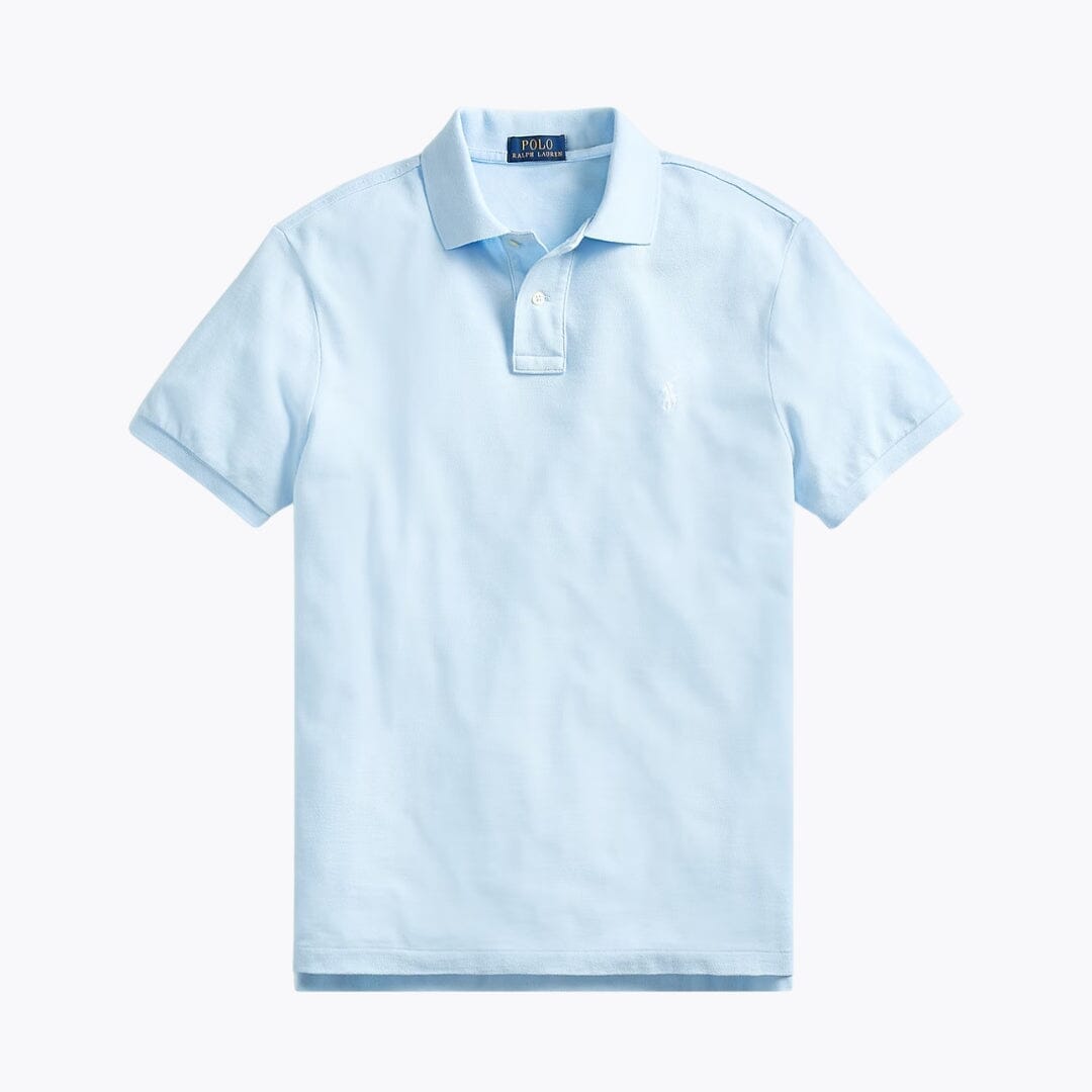 RL The Iconic Mesh Polo Shirt Ralph Lauren Luxvian Office Blue S 