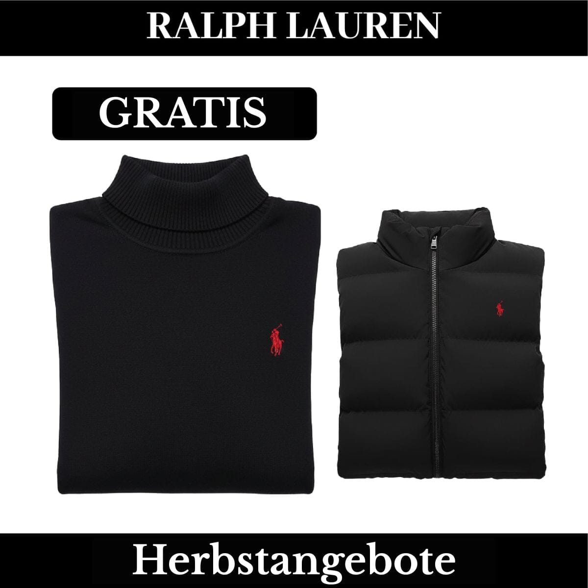 RL Weste + Gratis-Pullover (LAGERRÄUMUNG) Ralph Lauren Luxvian 